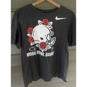 Adult Unisex Large Nike Rose Bowl Game Short Sleeve Graphic  Black T‎ Shirt